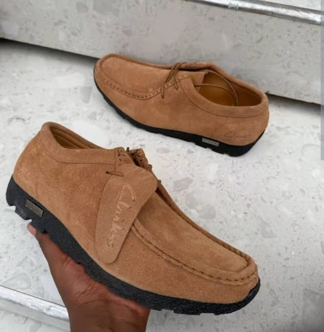 Clarks Originals Wallabee Men's Casual Shoes - Mustard Tan Suede Moccasins